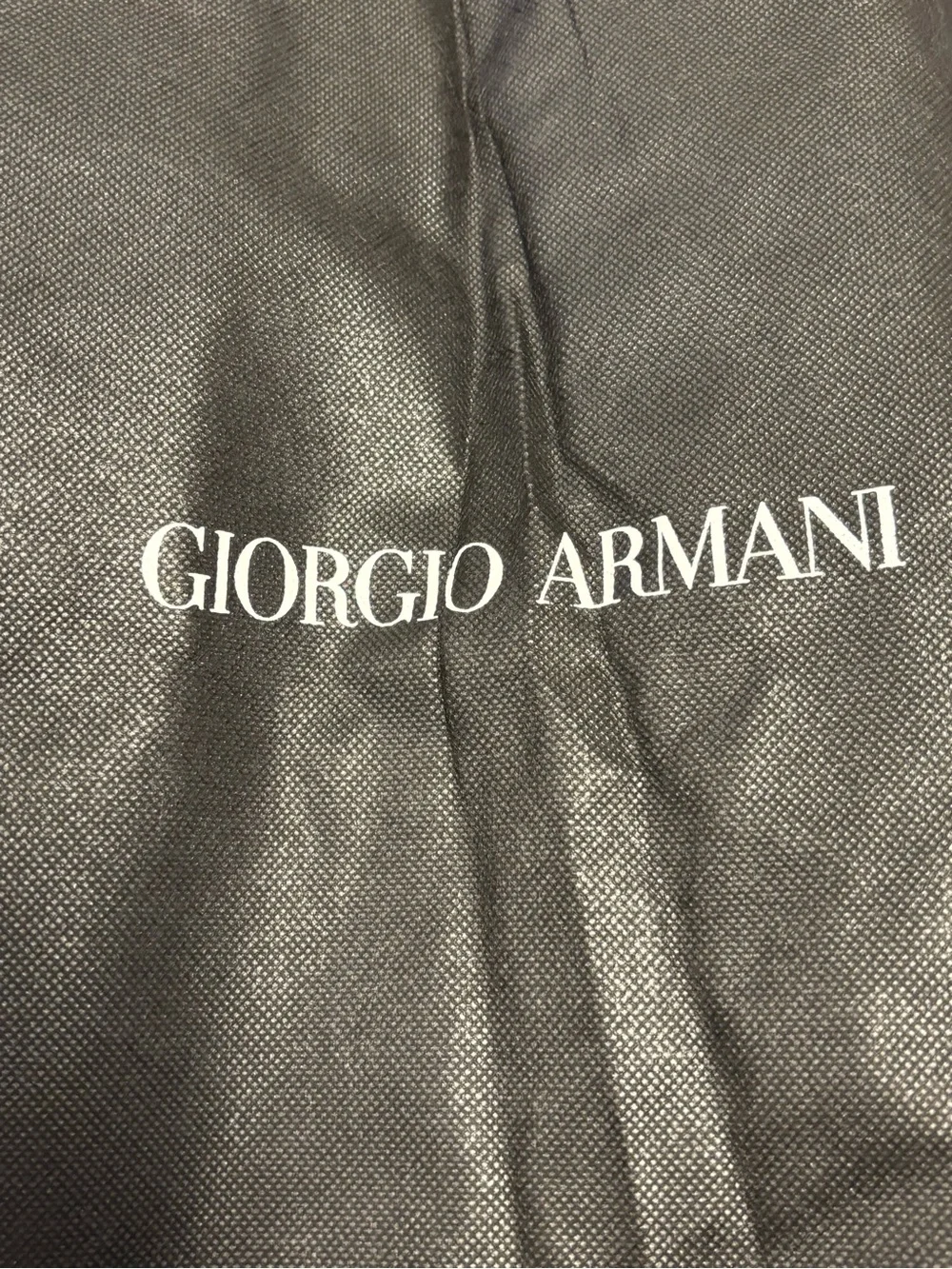 Giorgio Armani Black Logo Garment bag